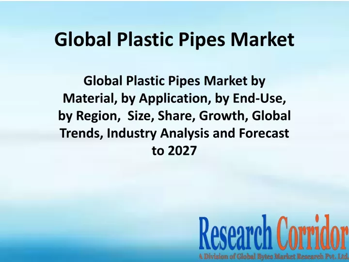 global plastic pipes market