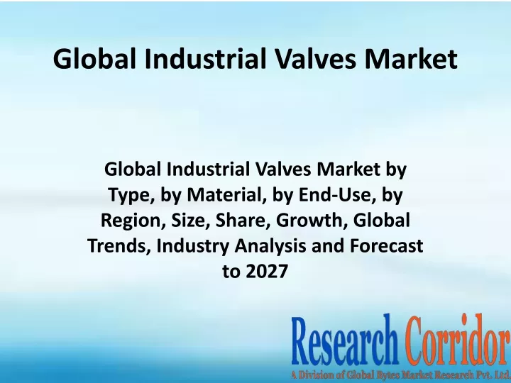 global industrial valves market