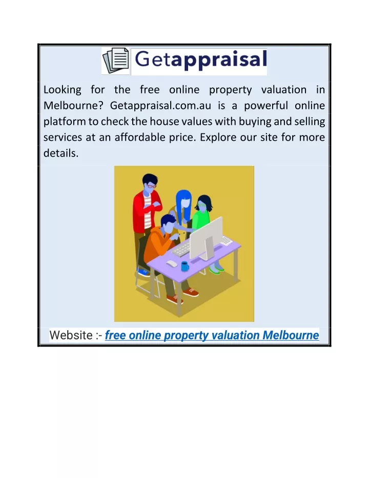 looking for the free online property valuation