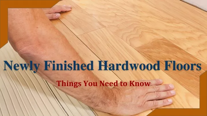 newly finished hardwood floors