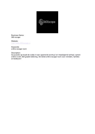business name 360 escape website http