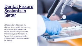 Dental Fissure Sealants in Qatar