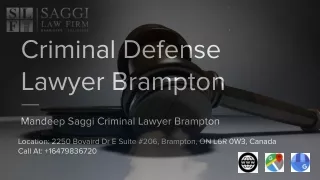 Criminal Defense Lawyer Brampton