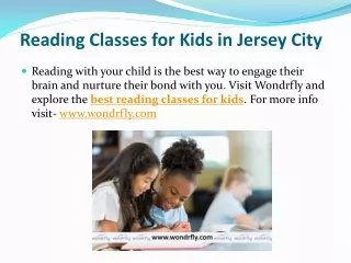 reading classes for kids in jersey city