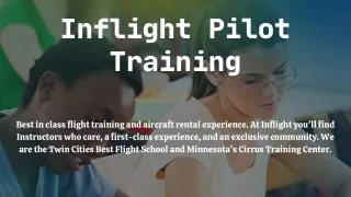 How to Become a Pilot - Inflight Pilot Training