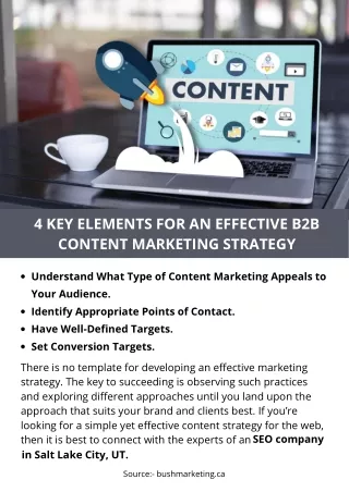 4 KEY ELEMENTS FOR AN EFFECTIVE B2B CONTENT MARKETING STRATEGY