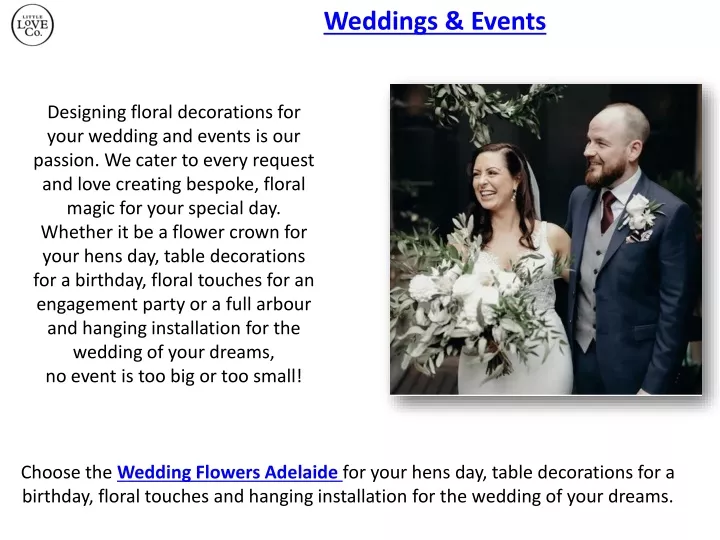 weddings events