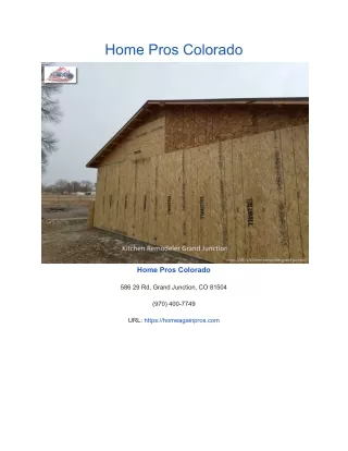 home pros colorado
