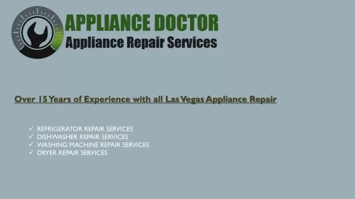 over 15 years of experience with all las vegas