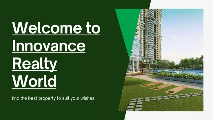 w elcome to innovance realty world