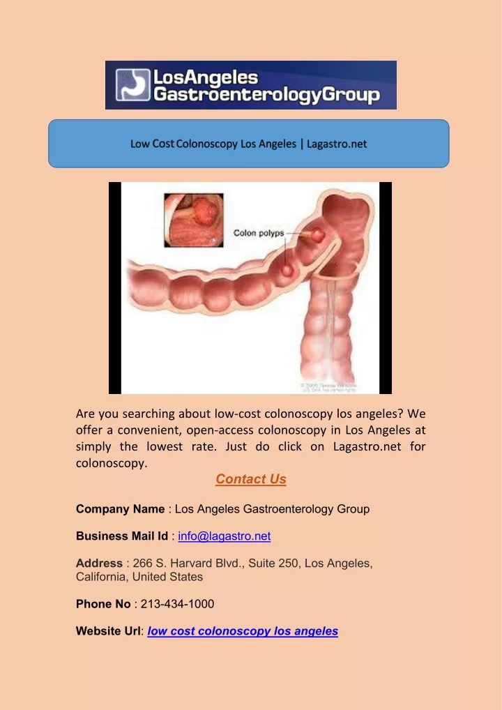 are you searching about low cost colonoscopy