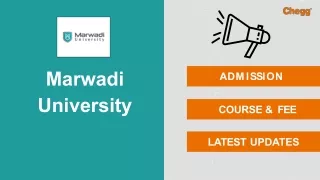 marwadi university