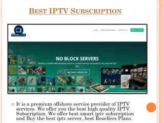 best iptv subscription
