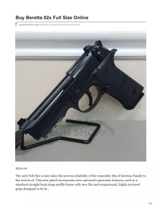 buy beretta 92x full size online