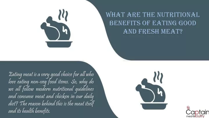 what are the nutritional benefits of eating good