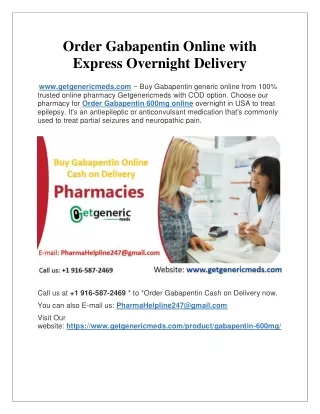 order gabapentin online with express overnight