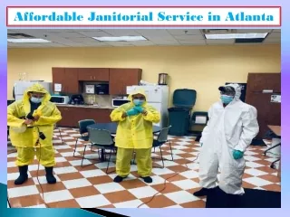 Affordable Janitorial Service in Atlanta