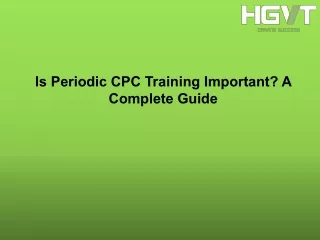 is periodic cpc training important a complete