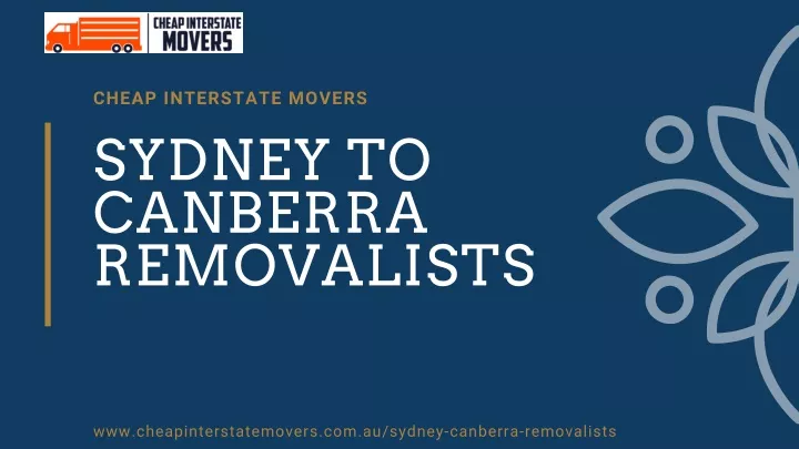 cheap interstate movers sydney to canberra