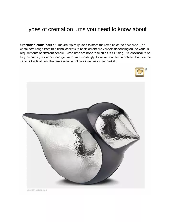 types of cremation urns you need to know about