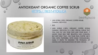 Antioxidant organic coffee Scrub