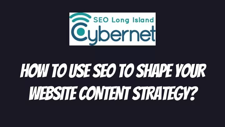 how to use seo to shape your website content