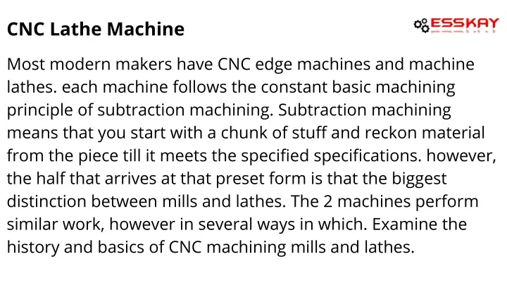 cnc lathe machine