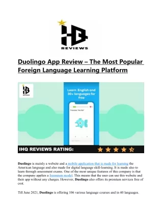 duolingo app review the most popular foreign