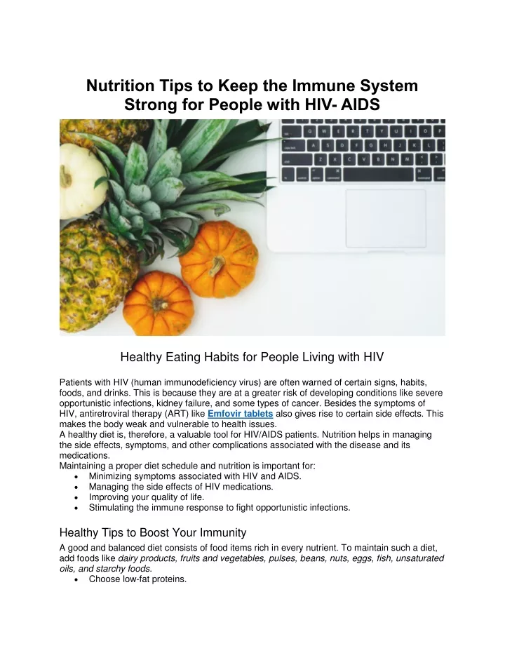 nutrition tips to keep the immune system strong