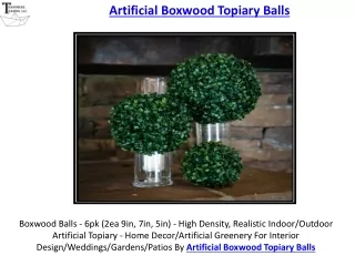 Boxwood Balls - Farmhouse Décor - Boxwood Brothers