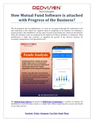 how mutual fund software is attached with