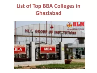 list of top bba colleges in ghaziabad