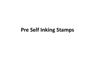 Pre Self Inking Stamps