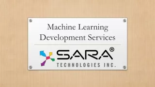 machine learning development services