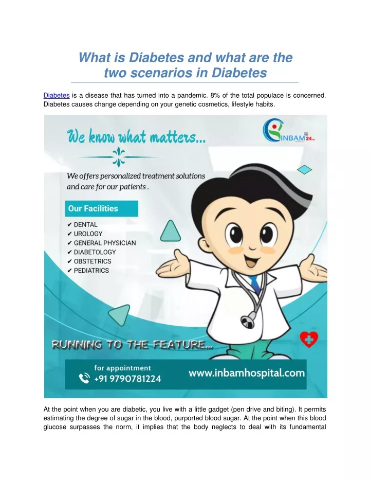 what is diabetes and what are the two scenarios