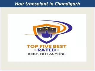 Hair transplant in chandigarh