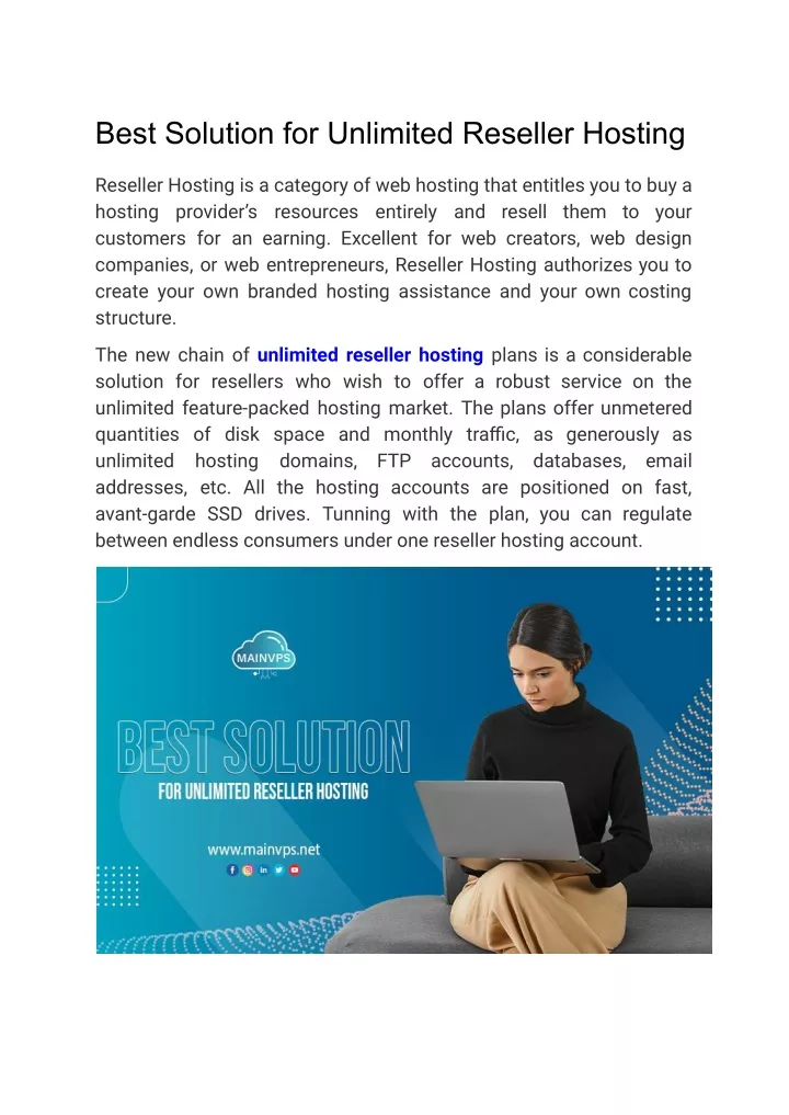 best solution for unlimited reseller hosting