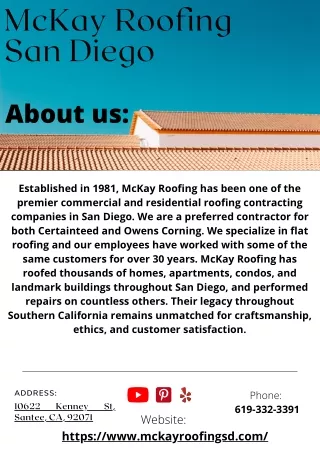 McKay Roofing San Diego