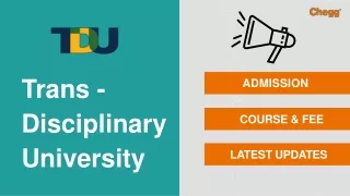Trans-Disciplinary University