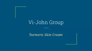 History of Turmeric Skin Cream