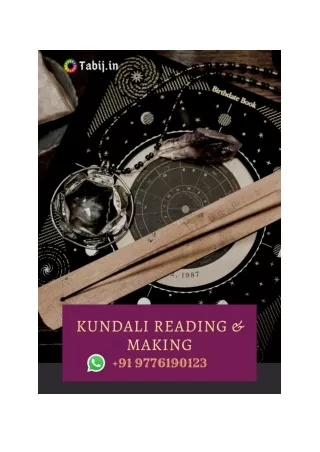 Kundli making and reading in hindi Make a better life tomorrow