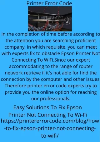 printer error code