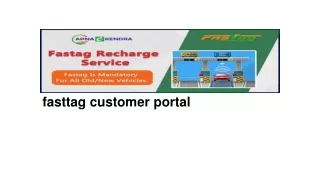 fasttag customer portal