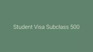 Student Visa 500 Checklist | Student Visa Subclass 500
