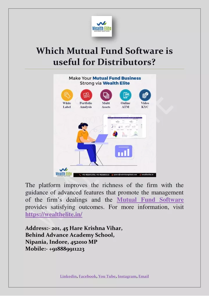 which mutual fund software is useful