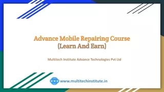 Advance Mobile Repairing Course In Delhi India