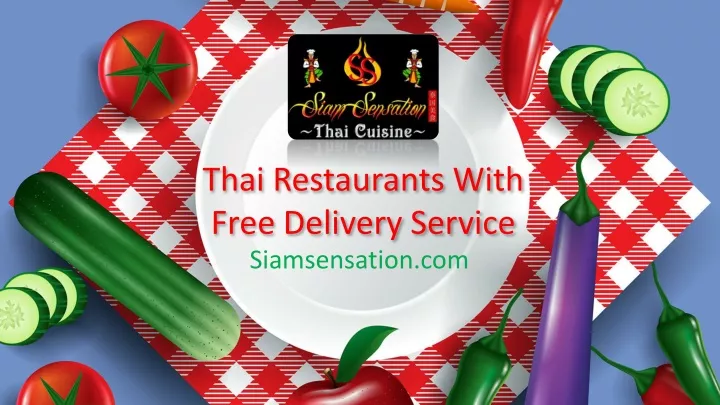 thai restaurants with f ree delivery service