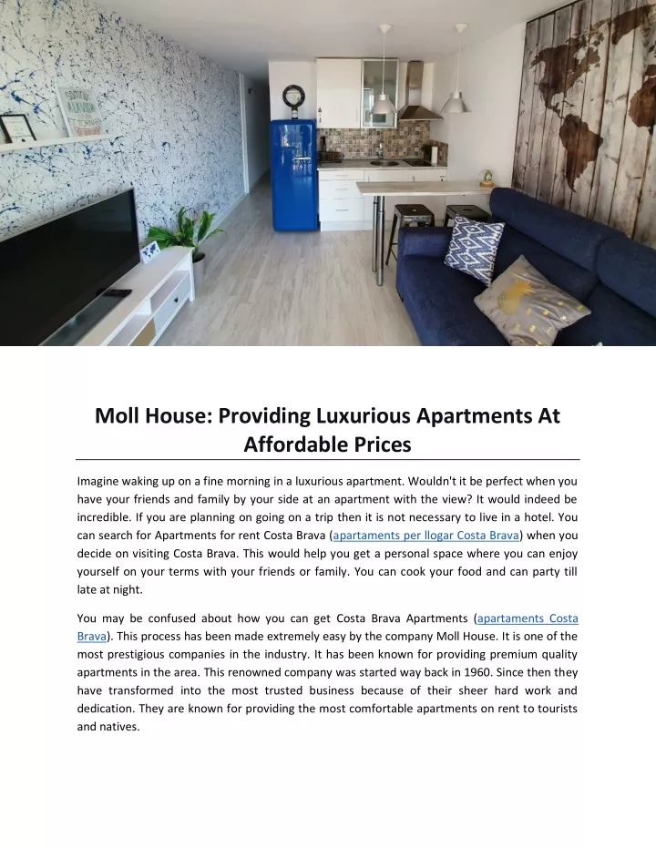 moll house providing luxurious apartments