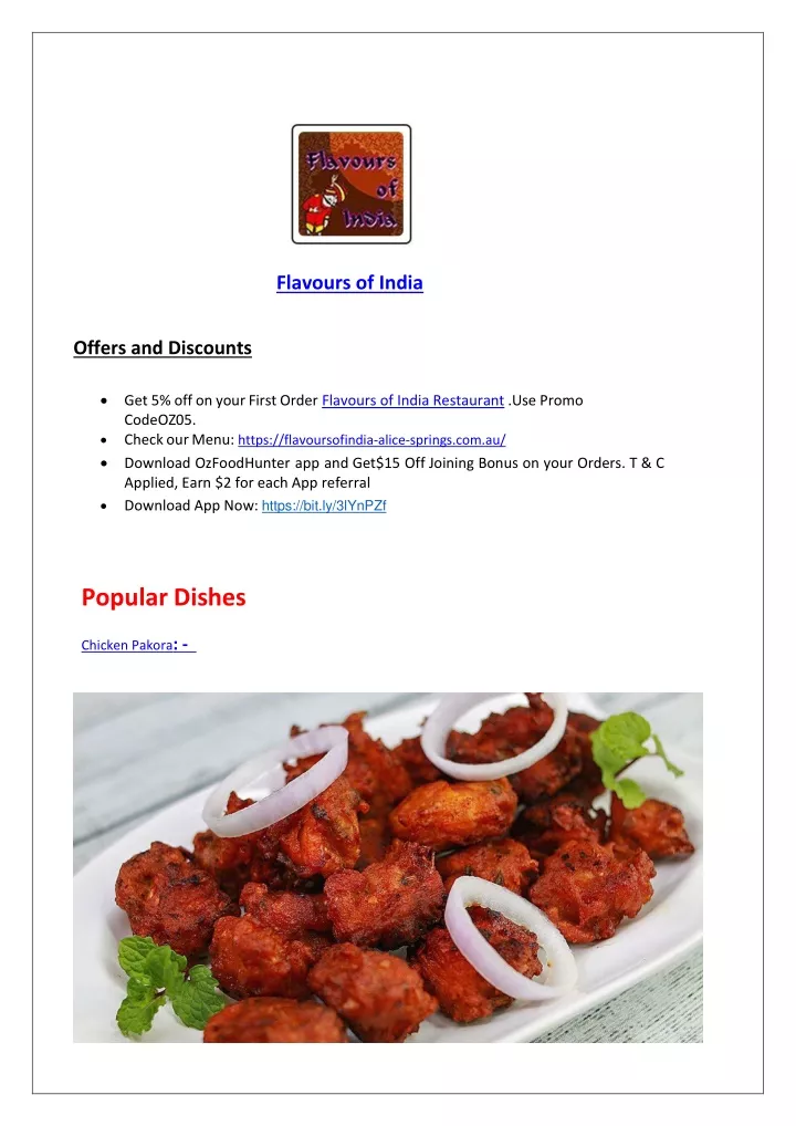 flavours of india offers and discounts