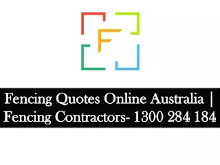 fencing quotes online australia fencing